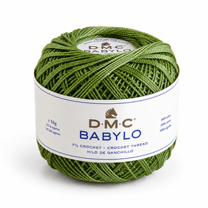 Filo di Scozia BABYLO N° 5 - DMC - Colore: 3346 - VERDE OLIVA - by LacariaRicami.Store