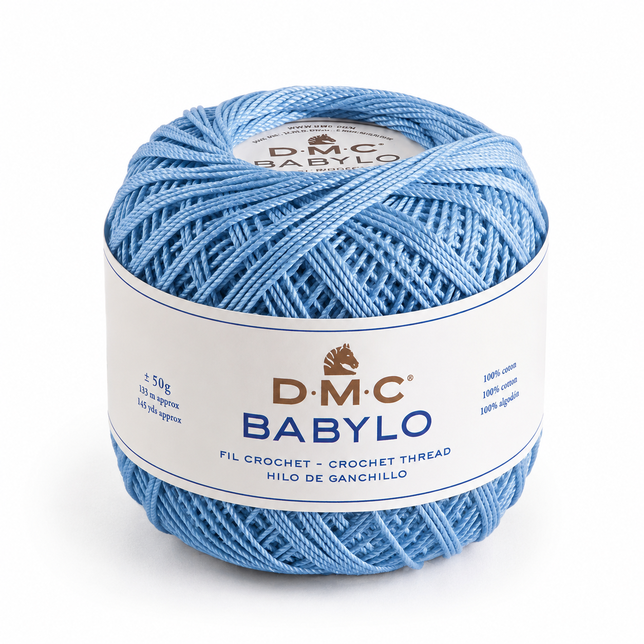 Filo di Scozia BABYLO N° 5 - DMC - Colore: 3840 - CELESTE BABY - by LacariaRicami.Store