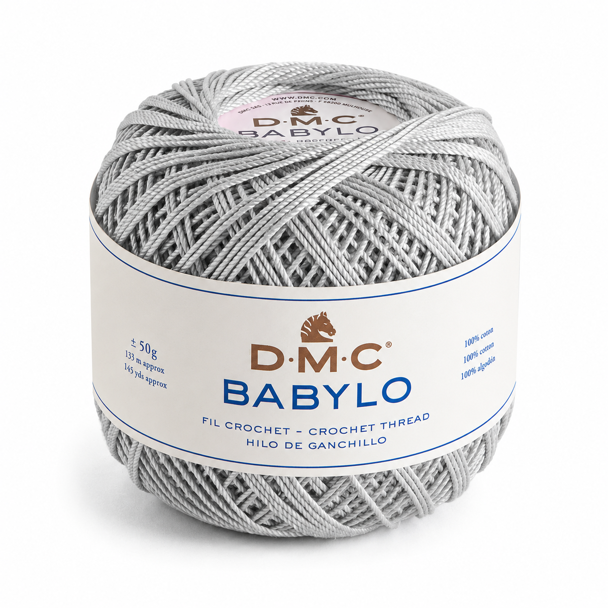Filo di Scozia BABYLO N° 5 - DMC - Colore: 415 - GRIGIO - by LacariaRicami.Store
