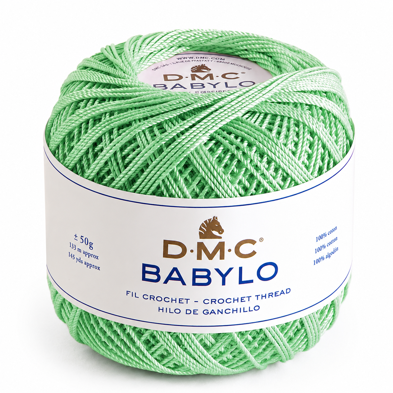 Filo di Scozia BABYLO N° 5 - DMC - Colore: 508 - VERDE MELA - by LacariaRicami.Store