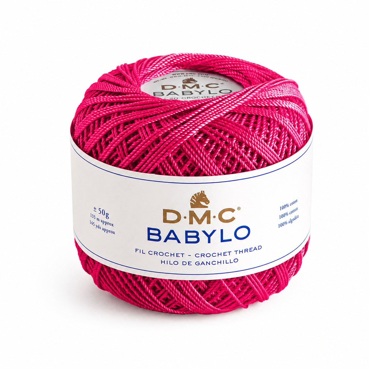Filo di Scozia BABYLO N° 5 - DMC - Colore: 600 - FUCSIA SCURO - by LacariaRicami.Store