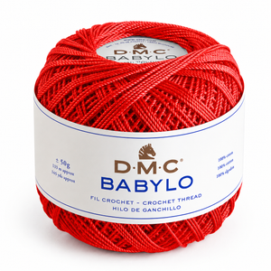 Filo di Scozia BABYLO N° 5 - DMC - Colore: 666 - ROSSO - by LacariaRicami.Store