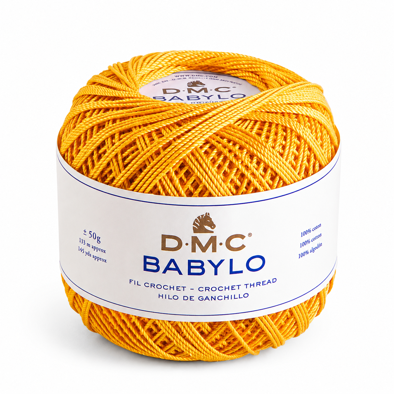 Filo di Scozia BABYLO N° 5 - DMC - Colore: 725 - GIALLO ORO - by LacariaRicami.Store