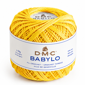 Filo di Scozia BABYLO N° 5 - DMC - Colore: 743 - GIALLO FORTE - by LacariaRicami.Store