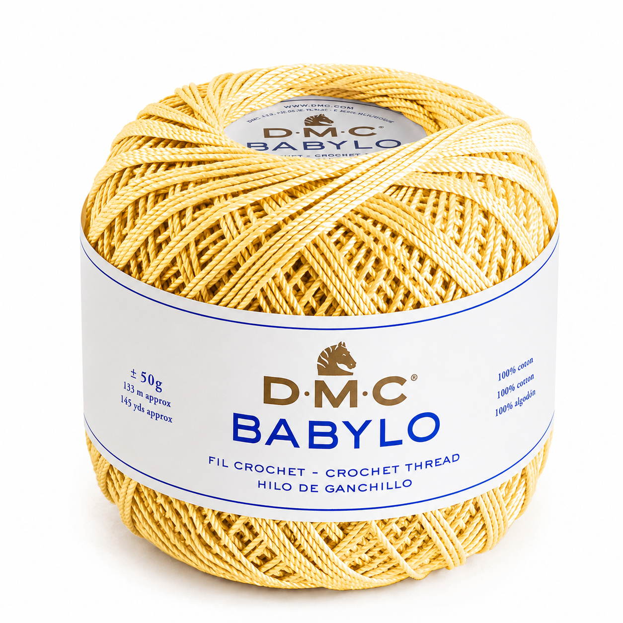 Filo di Scozia BABYLO N° 5 - DMC - Colore: 745 - GIALLO TENUE - by LacariaRicami.Store