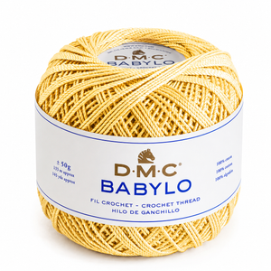 Filo di Scozia BABYLO N° 5 - DMC - Colore: 745 - GIALLO TENUE - by LacariaRicami.Store