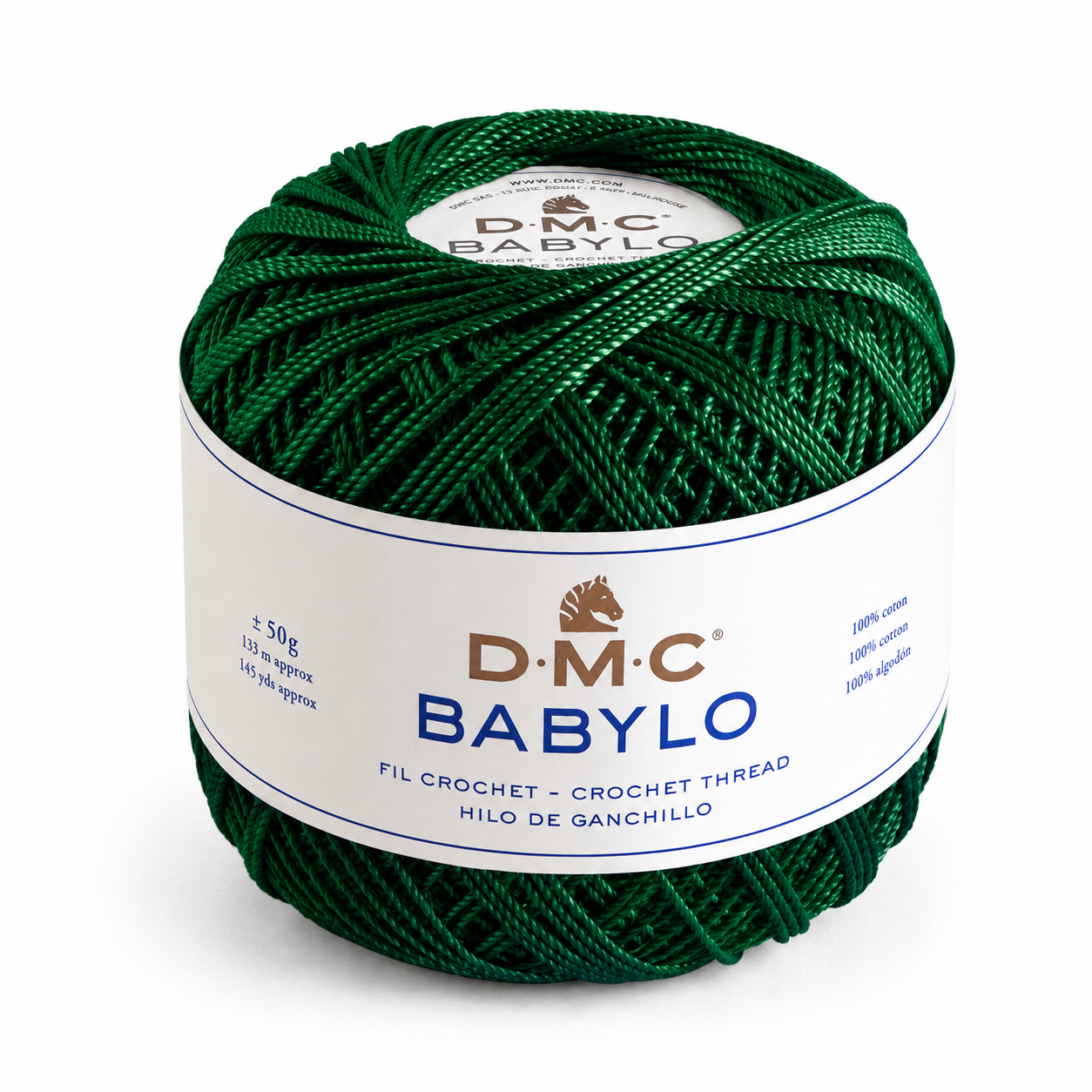 Filo di Scozia BABYLO N° 5 - DMC - Colore: 890 - VERDE BOTTIGLIA - by LacariaRicami.Store