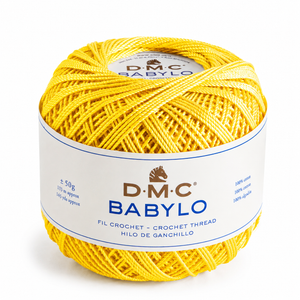 Filo di Scozia BABYLO N° 5 - DMC - Colore: 973 - GIALLO - by LacariaRicami.Store