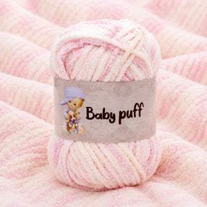 Ciniglia BABY PUFF - Silke - Colore: 011 - ROSA SFUMATO - by LacariaRicami.Store