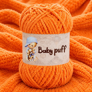Ciniglia BABY PUFF - Silke - Colore: 55 - ARANCIO - by LacariaRicami.Store