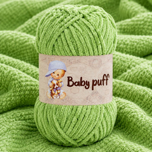 Ciniglia BABY PUFF - Silke - Colore: 57 - VERDE - by LacariaRicami.Store
