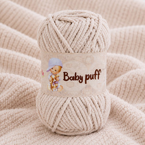 Ciniglia BABY PUFF - Silke - Colore: 109 - TORTORA - by LacariaRicami.Store
