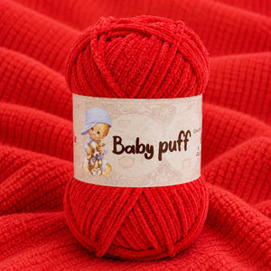 Ciniglia BABY PUFF - Silke - Colore: 575 - ROSSO - by LacariaRicami.Store