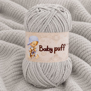 Ciniglia BABY PUFF - Silke - Colore: 790 - GRIGIO - by LacariaRicami.Store