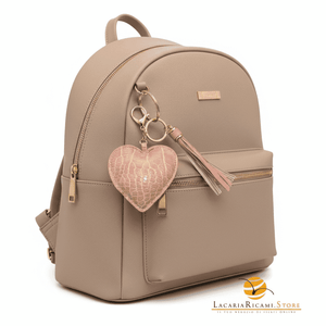BAG CHARMS in EcoPelle - CUORE ♥️ - LacariaRicami.Store