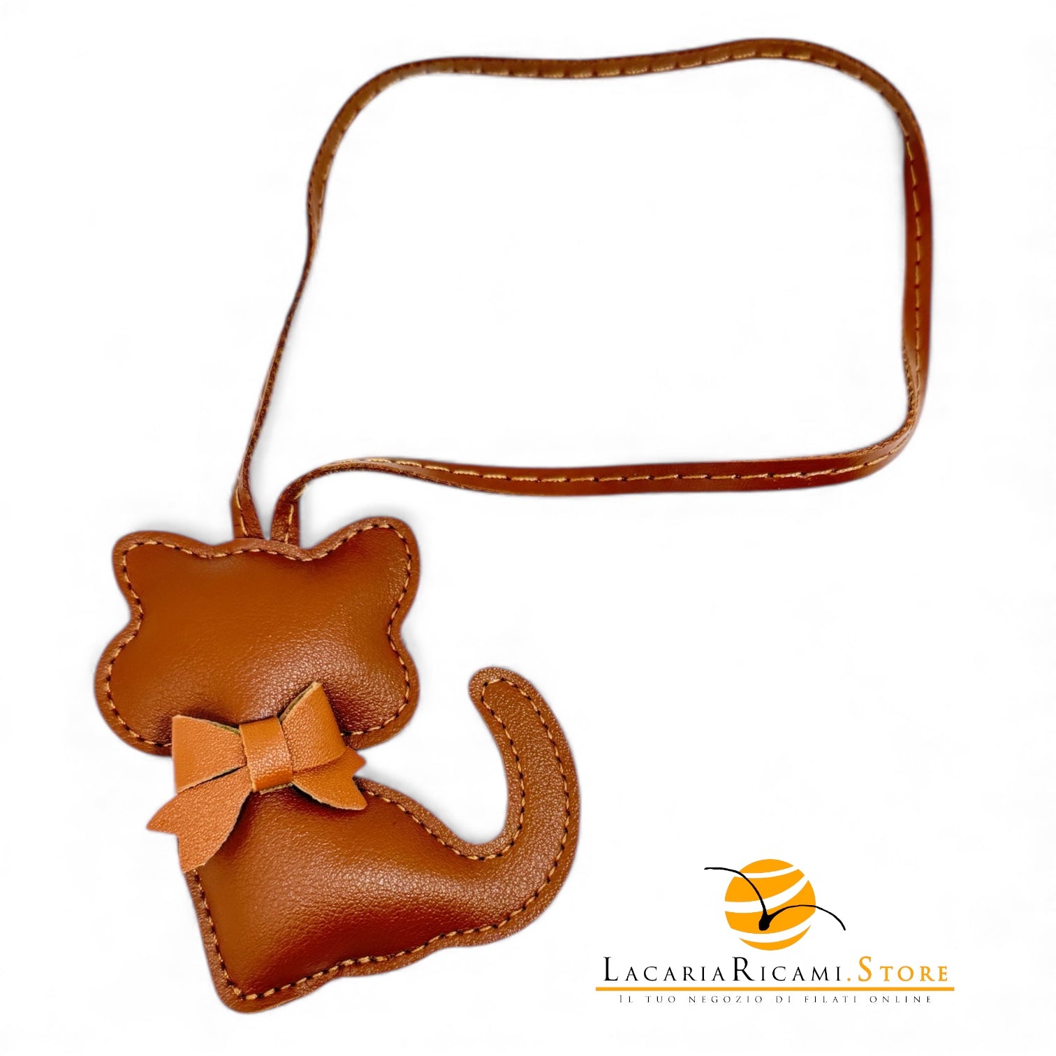 BAG CHARMS in EcoPelle - GATTO