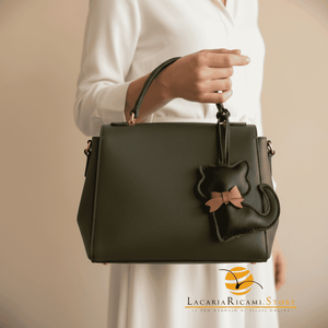 BAG CHARMS in EcoPelle - GATTO 🐈 - LacariaRicami.Store