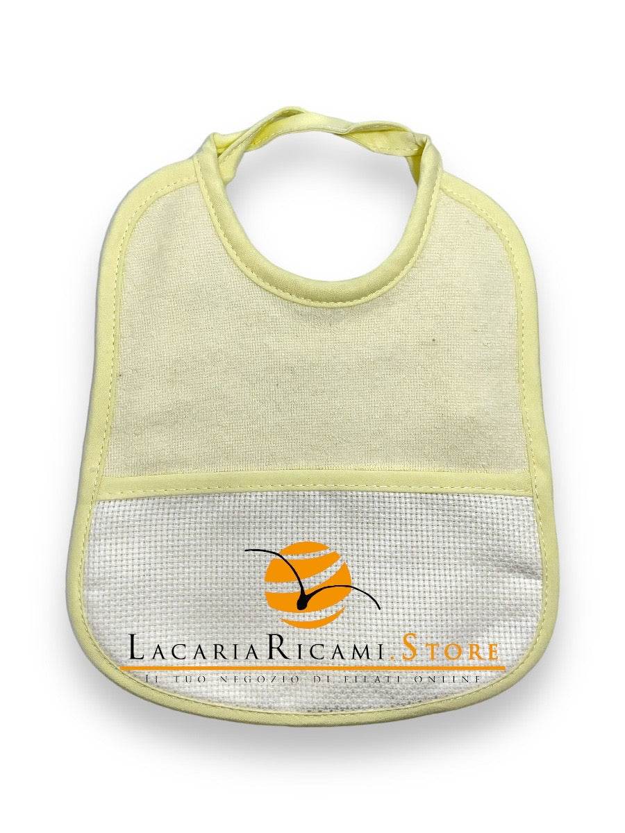 BAVAGLINO con Tela Aida RICAMABILE Spugna 20x17cm - - LacariaRicami.Store
