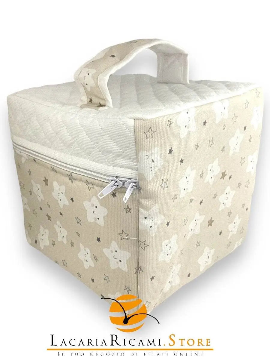 BEATY CASE Stella Smile per Neonato con Tela Aida 19x19x17cm - - LacariaRicami.Store