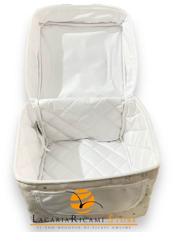 BEATY CASE Stella Smile per Neonato con Tela Aida 19x19x17cm - - LacariaRicami.Store