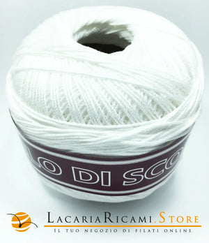 FILO DI SCOZIA "F.B." - 12 WHITE - BIANCO