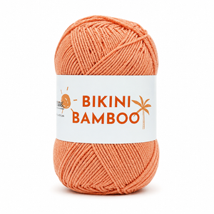 COTONE Bikini Bamboo - Tropical Lane - Colore: 0028 - PESCA - by LacariaRicami.Store