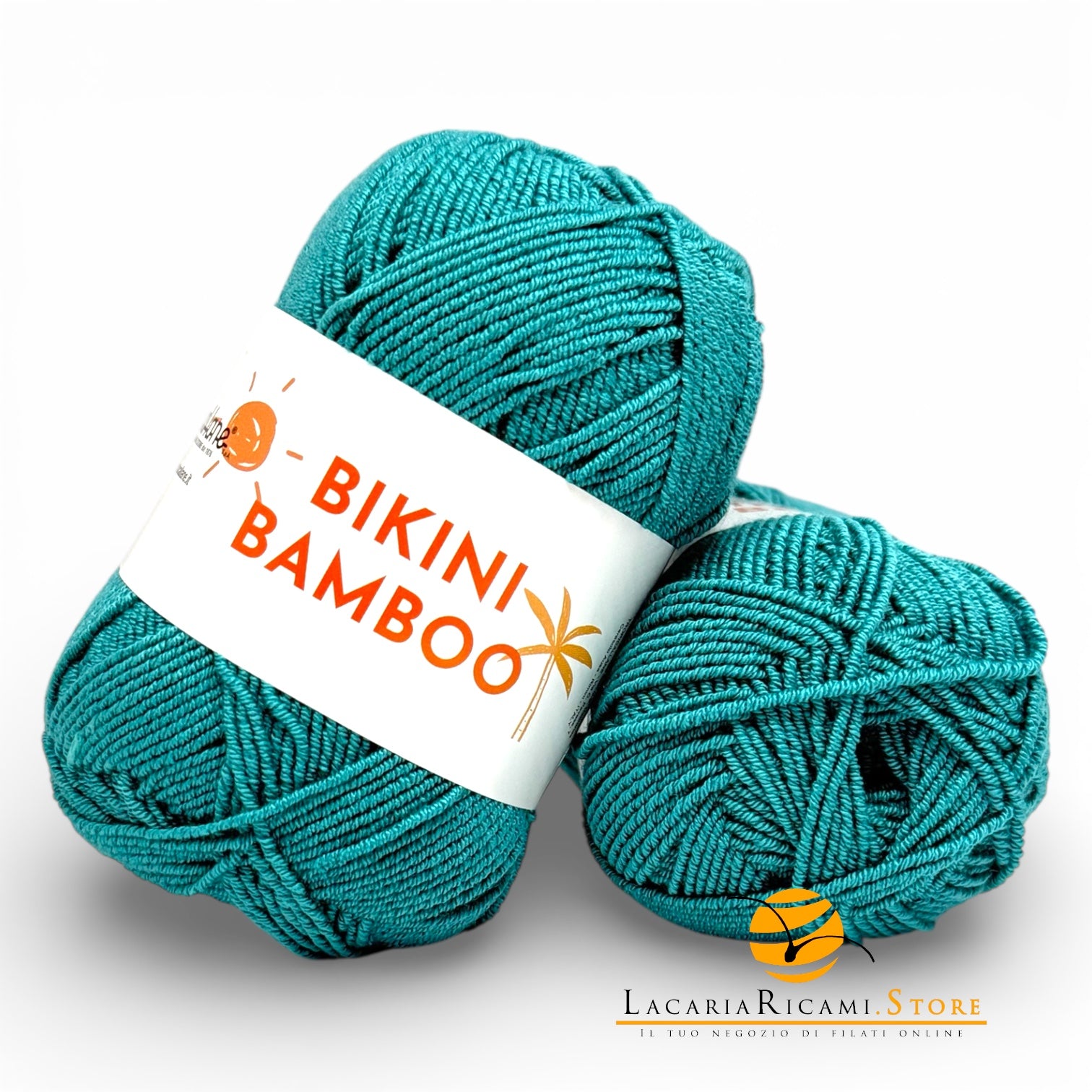 COTONE Bikini Bamboo - Tropical Lane - Colore: 0033 - VERDE MARE - by LacariaRicami.Store
