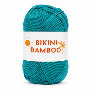 COTONE Bikini Bamboo - Tropical Lane - Colore: 0033 - VERDE MARE - by LacariaRicami.Store
