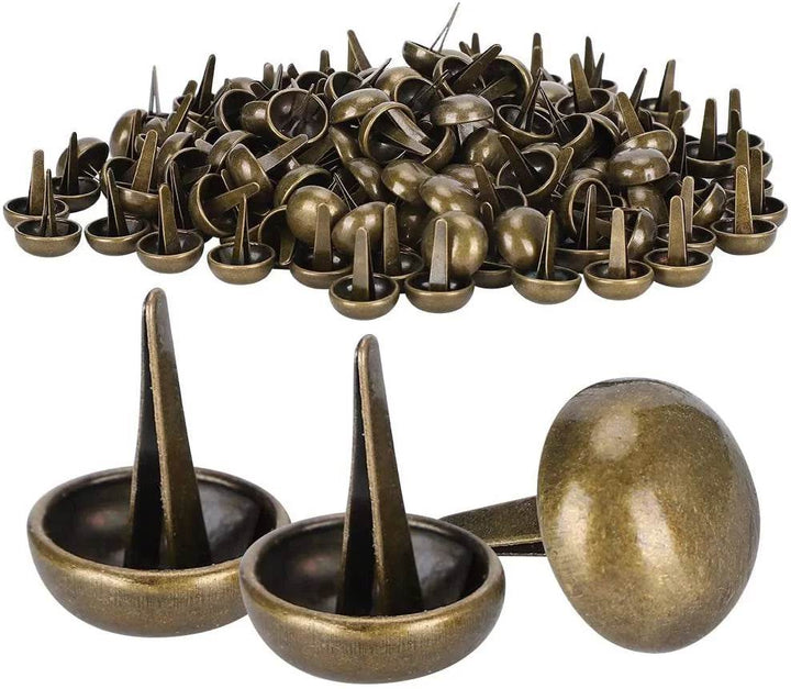BORCHIE FUNGO METALLICHE Bronzo - 15 mm - - LacariaRicami.Store