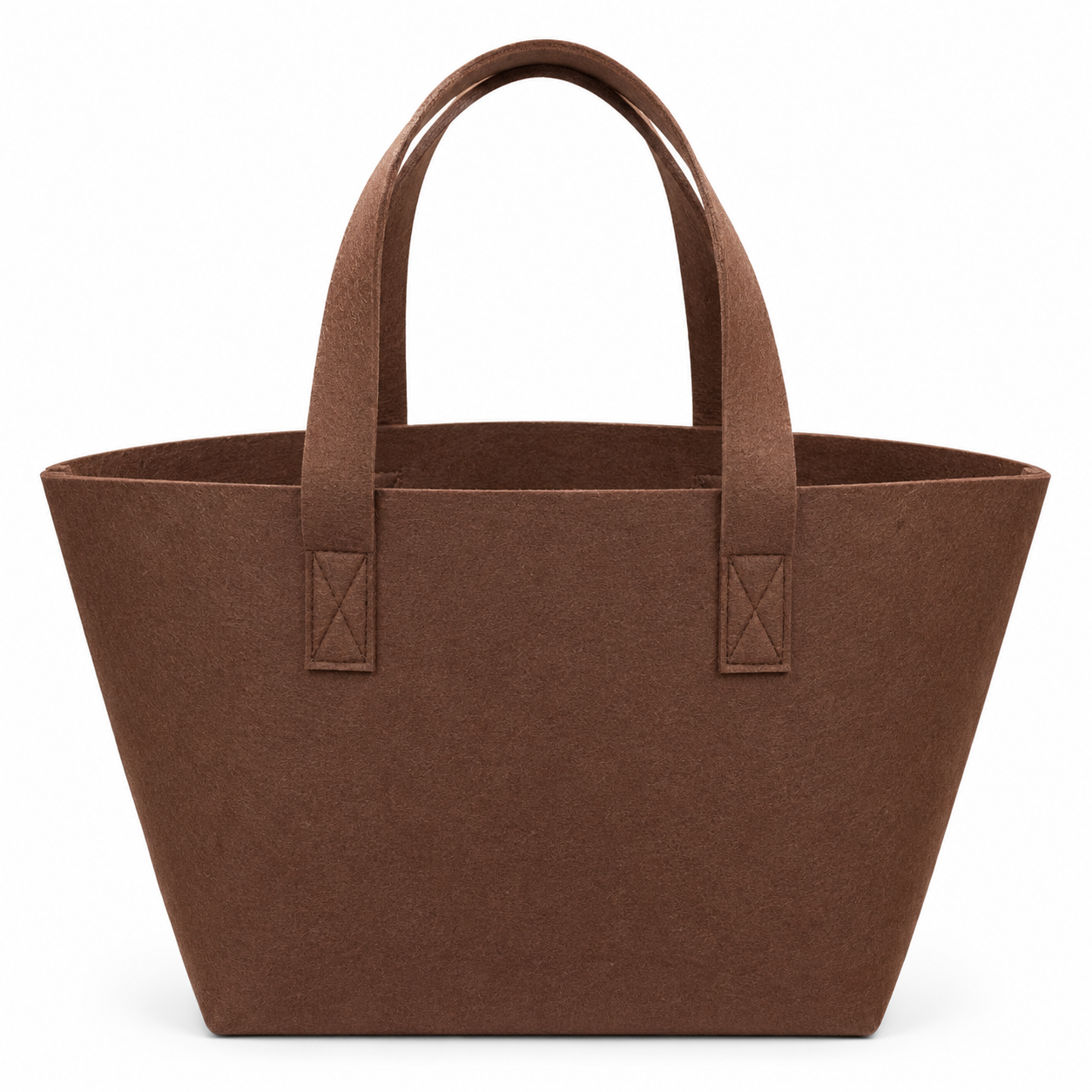 BORSA In Feltro 26x22x15 cm - Mas Srl - Colore: BF1.33 - MARRONE - by LacariaRicami.Store