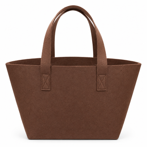BORSA In Feltro 26x22x15 cm - Mas Srl - Colore: BF1.33 - MARRONE - by LacariaRicami.Store