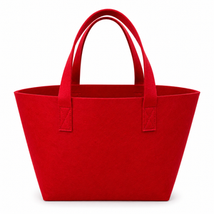 BORSA In Feltro 26x22x15 cm - Mas Srl - Colore: BF1.42 - ROSSO - by LacariaRicami.Store