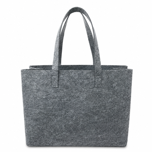 BORSA In Feltro 33x42x19 cm - Mas Srl - Colore: BF3.23 - GRIGIO - by LacariaRicami.Store