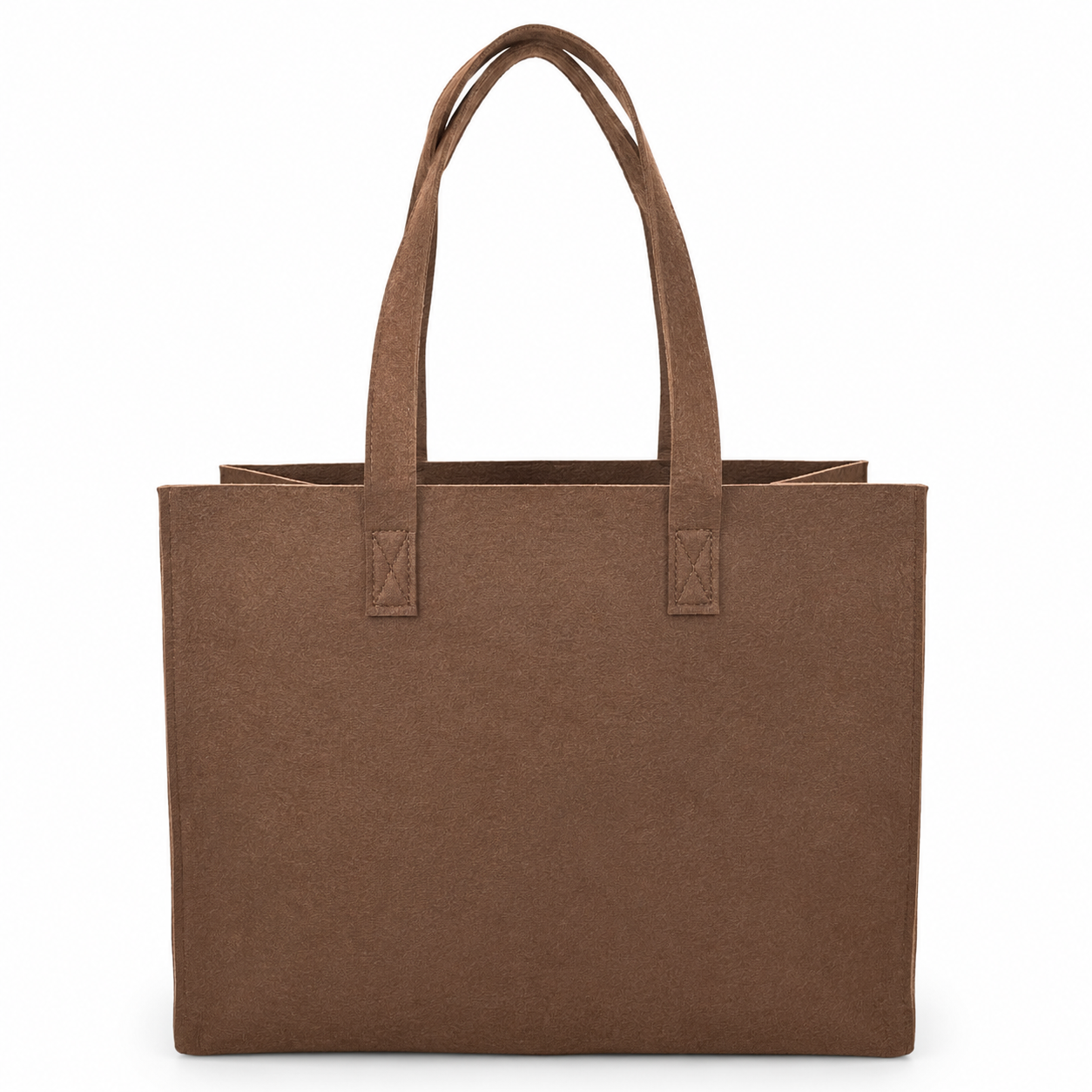 BORSA In Feltro 33x42x19 cm - Mas Srl - Colore: BF3.33 - MARRONE - by LacariaRicami.Store