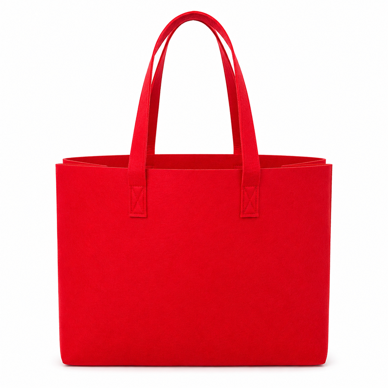 BORSA In Feltro 33x42x19 cm - Mas Srl - Colore: BF3.42 - ROSSO - by LacariaRicami.Store