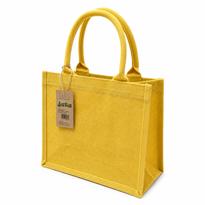 BORSA Juta Colorata - MAS Srl - Colore: 26x22x14 - GIALLO - by LacariaRicami.Store