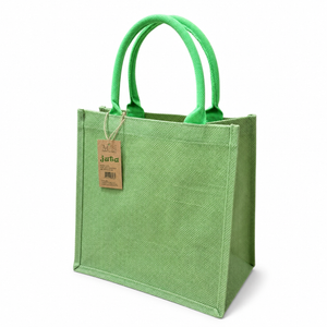 BORSA Juta Colorata - MAS Srl - Colore: 30X30X19 - VERDE - by LacariaRicami.Store