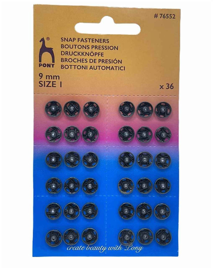 BOTTONI AUTOMATICI IN OTTONE A STRAPPO - Pony - - LacariaRicami.Store