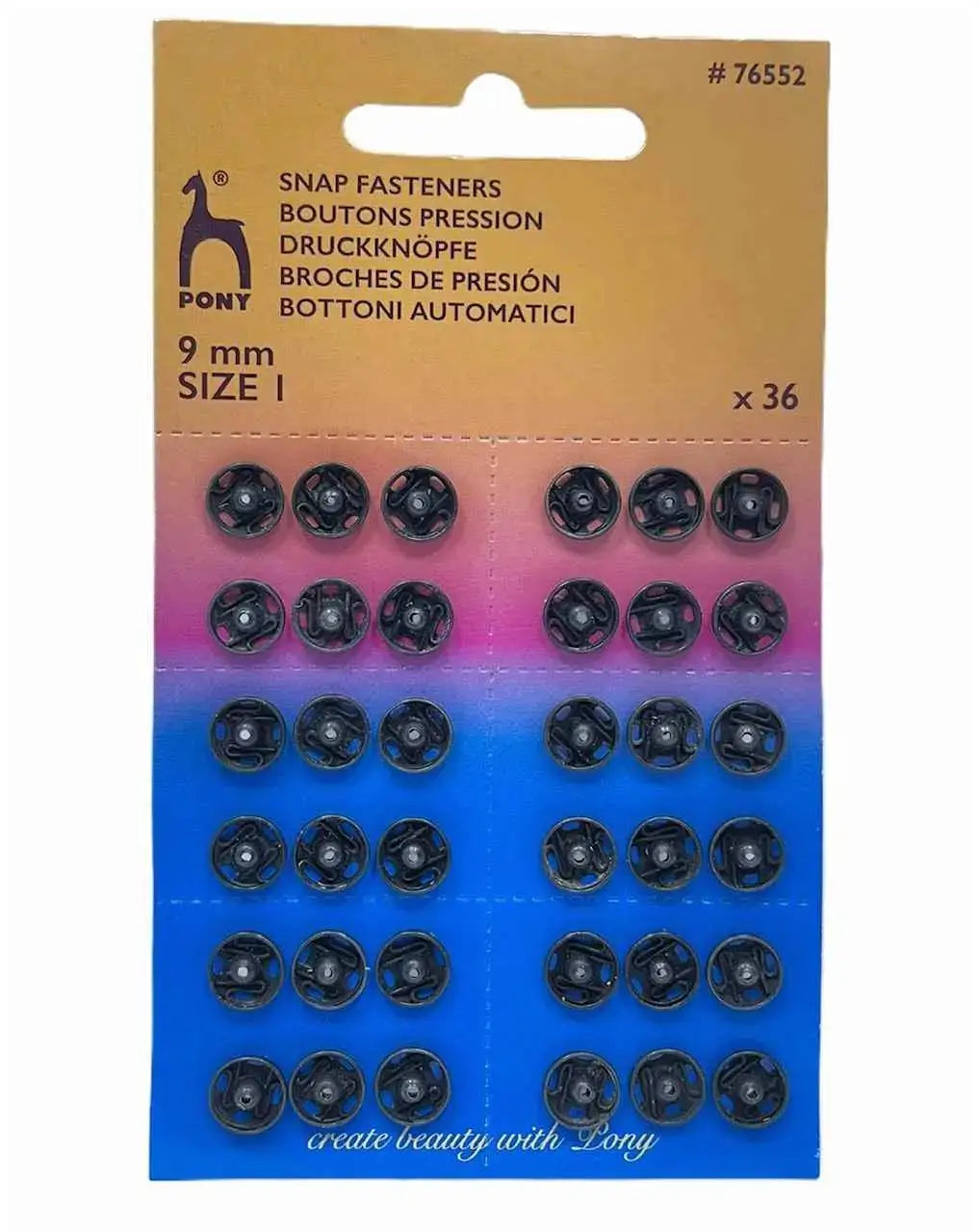 BOTTONI AUTOMATICI IN OTTONE A STRAPPO - Pony - - LacariaRicami.Store