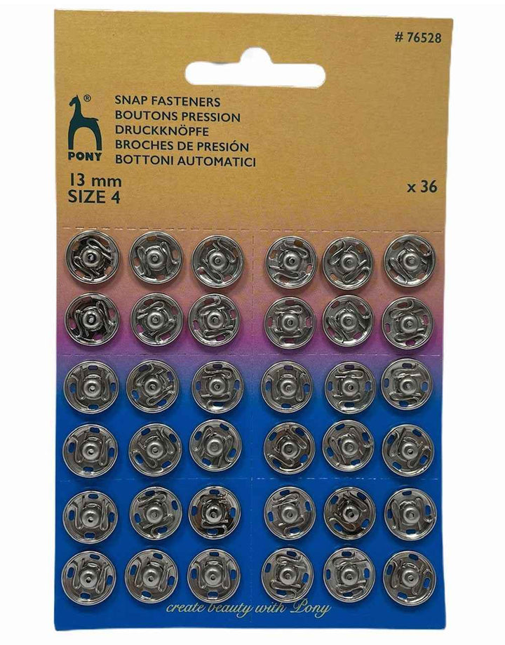 BOTTONI AUTOMATICI IN OTTONE A STRAPPO - Pony - - LacariaRicami.Store