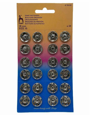 BOTTONI AUTOMATICI IN OTTONE A STRAPPO - Pony - - LacariaRicami.Store