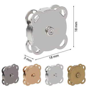 Bottone Magnetico a Cucire 18 mm - - LacariaRicami.Store