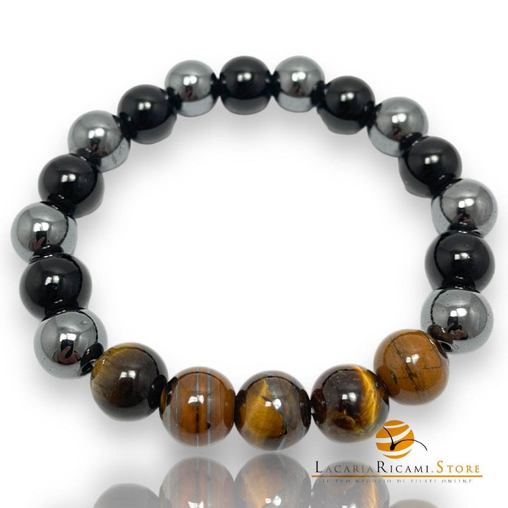 BRACCIALETTO In Pietra Naturale E Perline - - LacariaRicami.Store