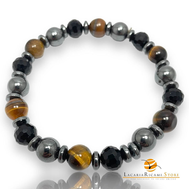 BRACCIALETTO In Pietra Naturale E Perline - - LacariaRicami.Store
