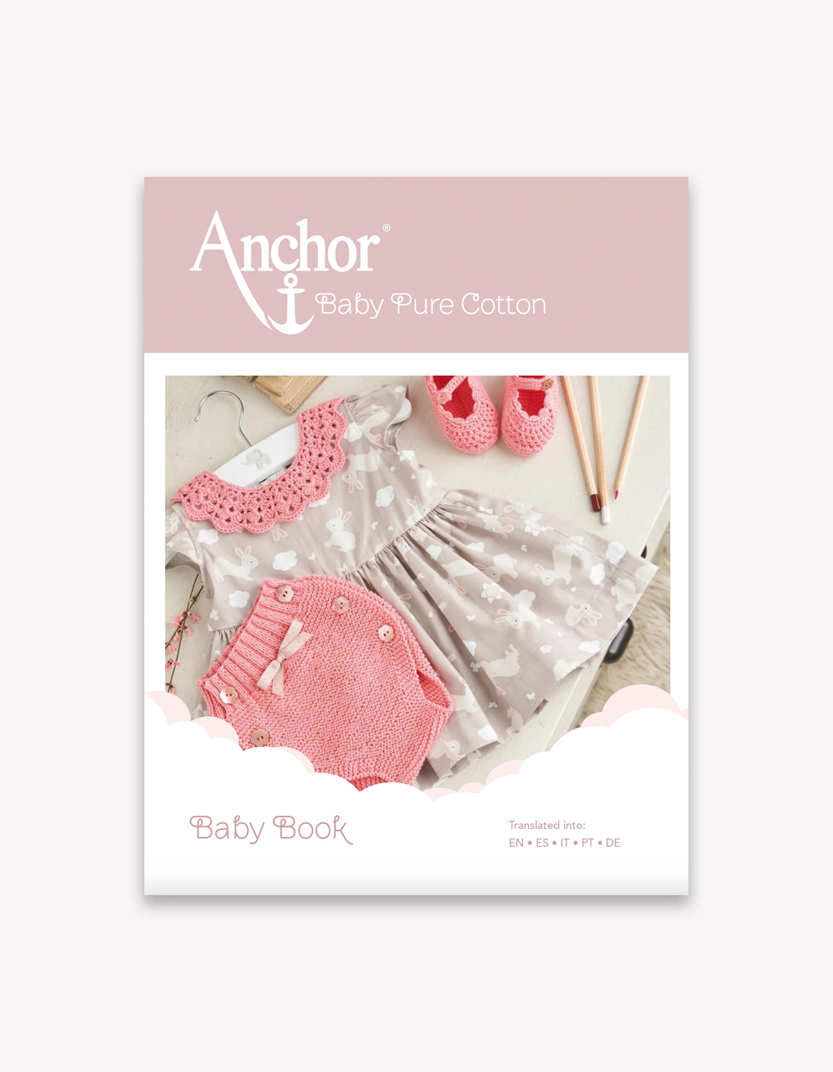 Book - Baby Pure Cotton - Crochet & Knitting Pattern Baby Book - Anchor