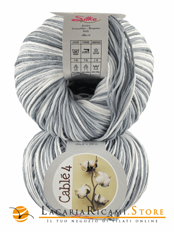 Cotone Cablé 4 Sfumato - Silke - - LacariaRicami.Store