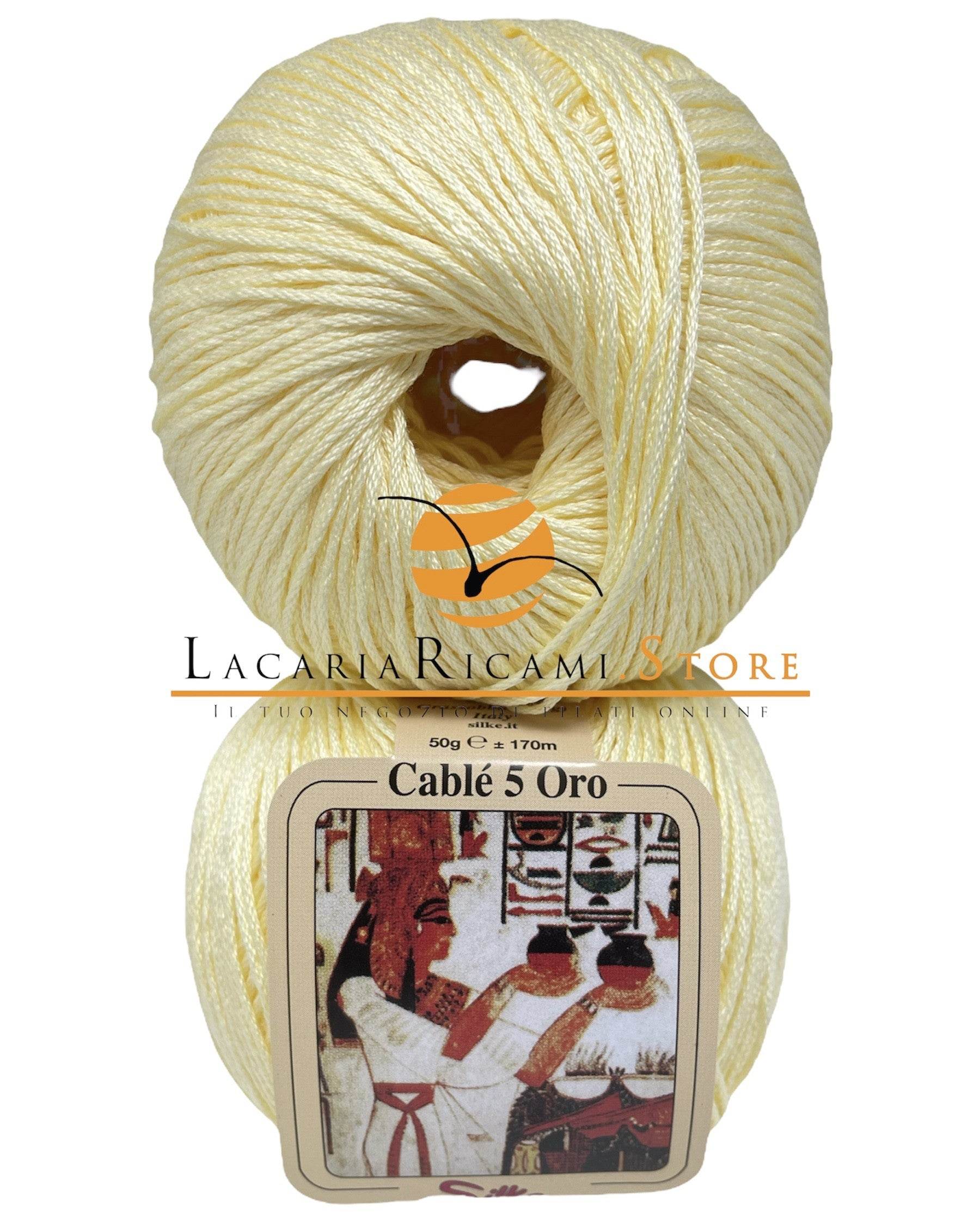 Cotone CABLE' 5 ORO - Silke - - LacariaRicami.Store