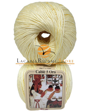 Cotone CABLE' 5 ORO - Silke - - LacariaRicami.Store