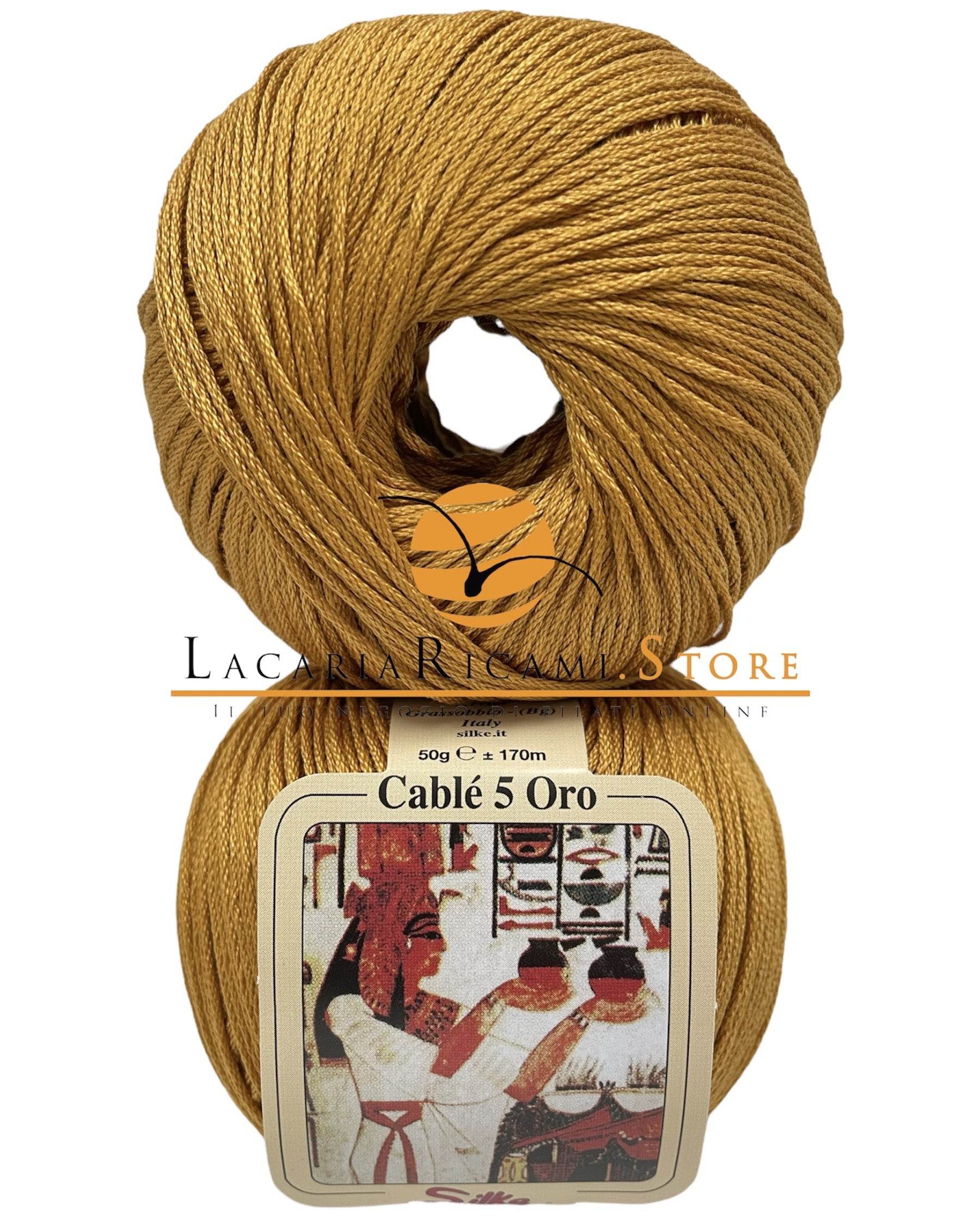 Cotone CABLE' 5 ORO - Silke - - LacariaRicami.Store