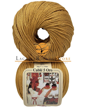 Cotone CABLE' 5 ORO - Silke - - LacariaRicami.Store